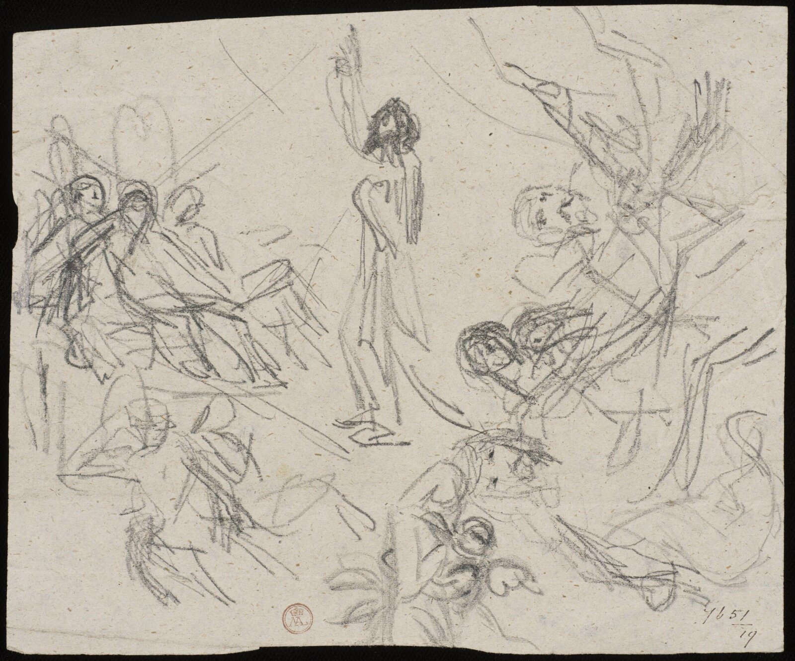 Drawing, William Etty, 1820-45