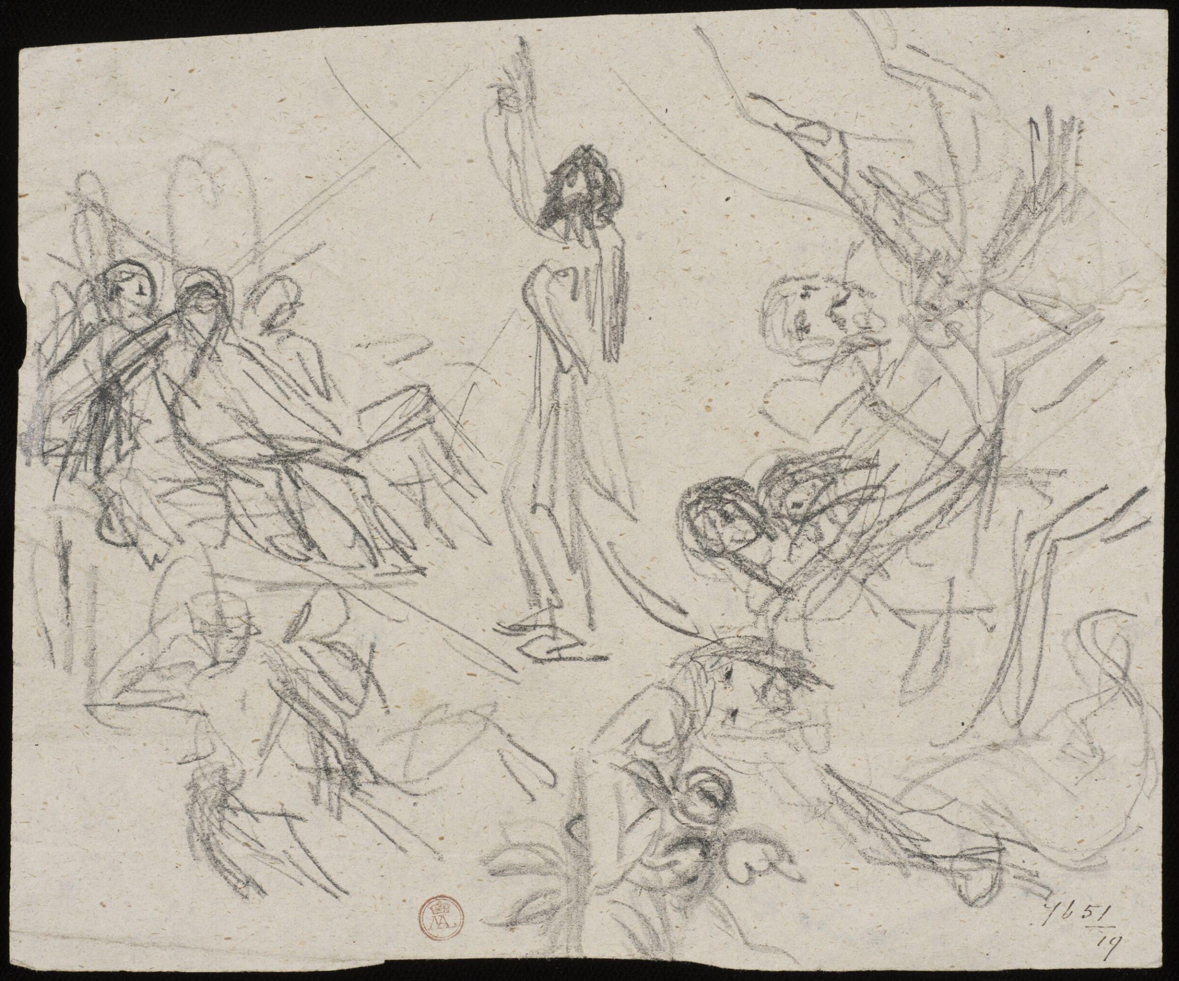 Drawing, William Etty, 1820-45