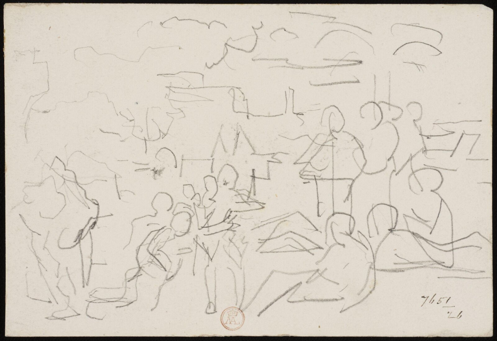 Drawing, William Etty, 1820-45