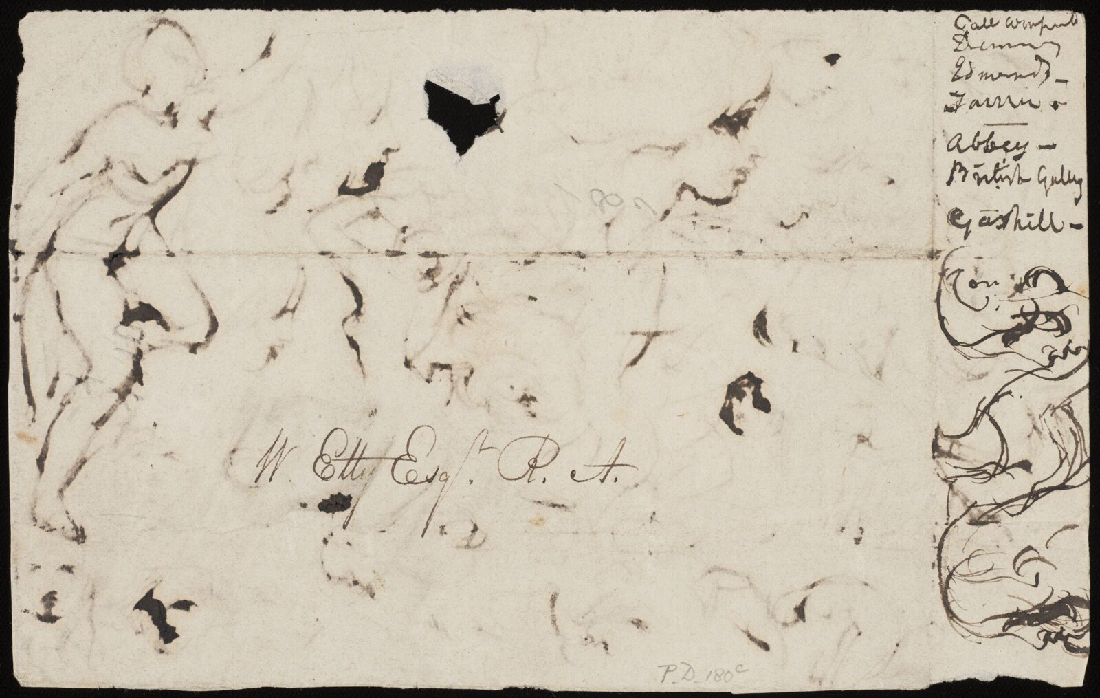 Drawing, William Etty, 1820-45