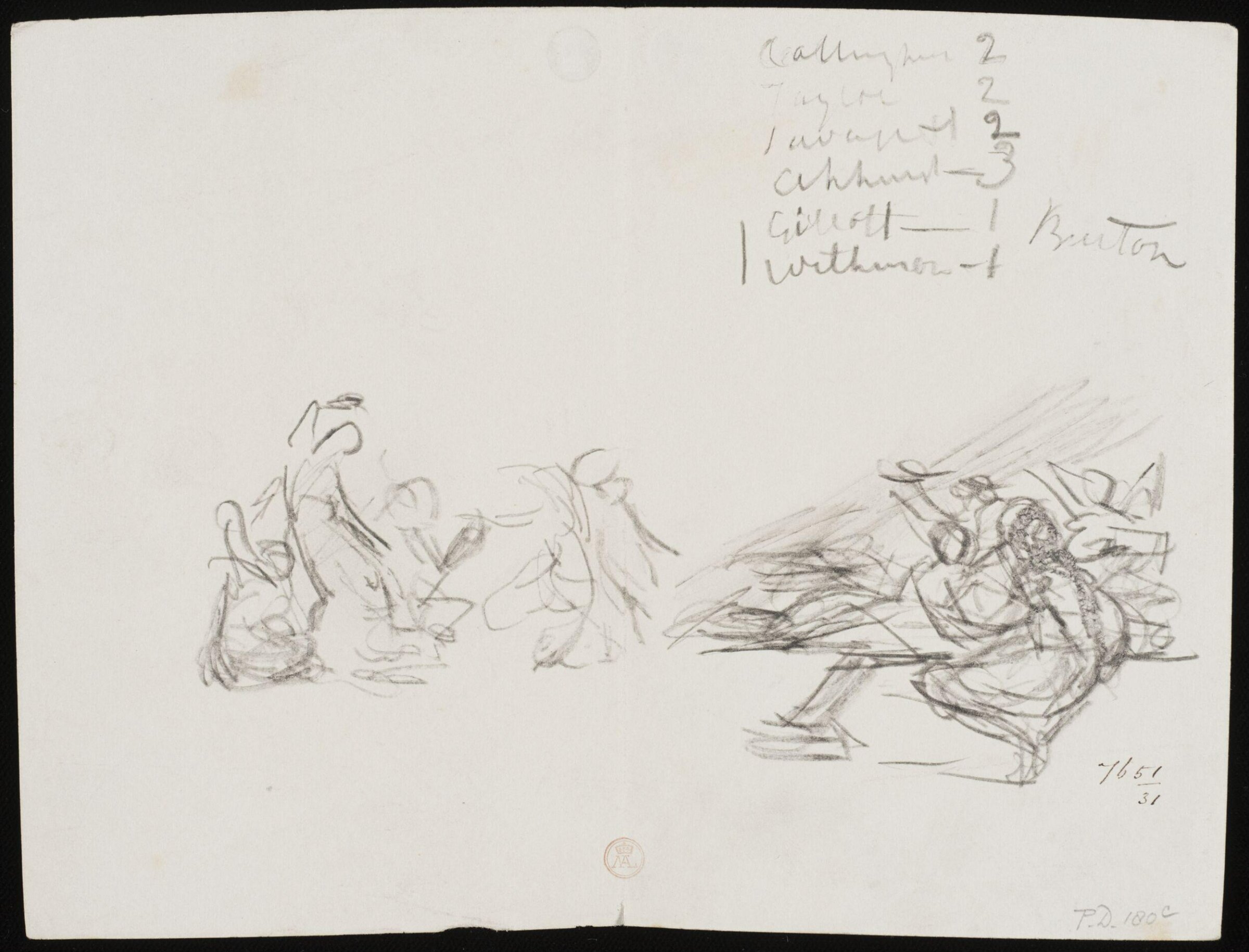 Drawing, William Etty, 1820-45