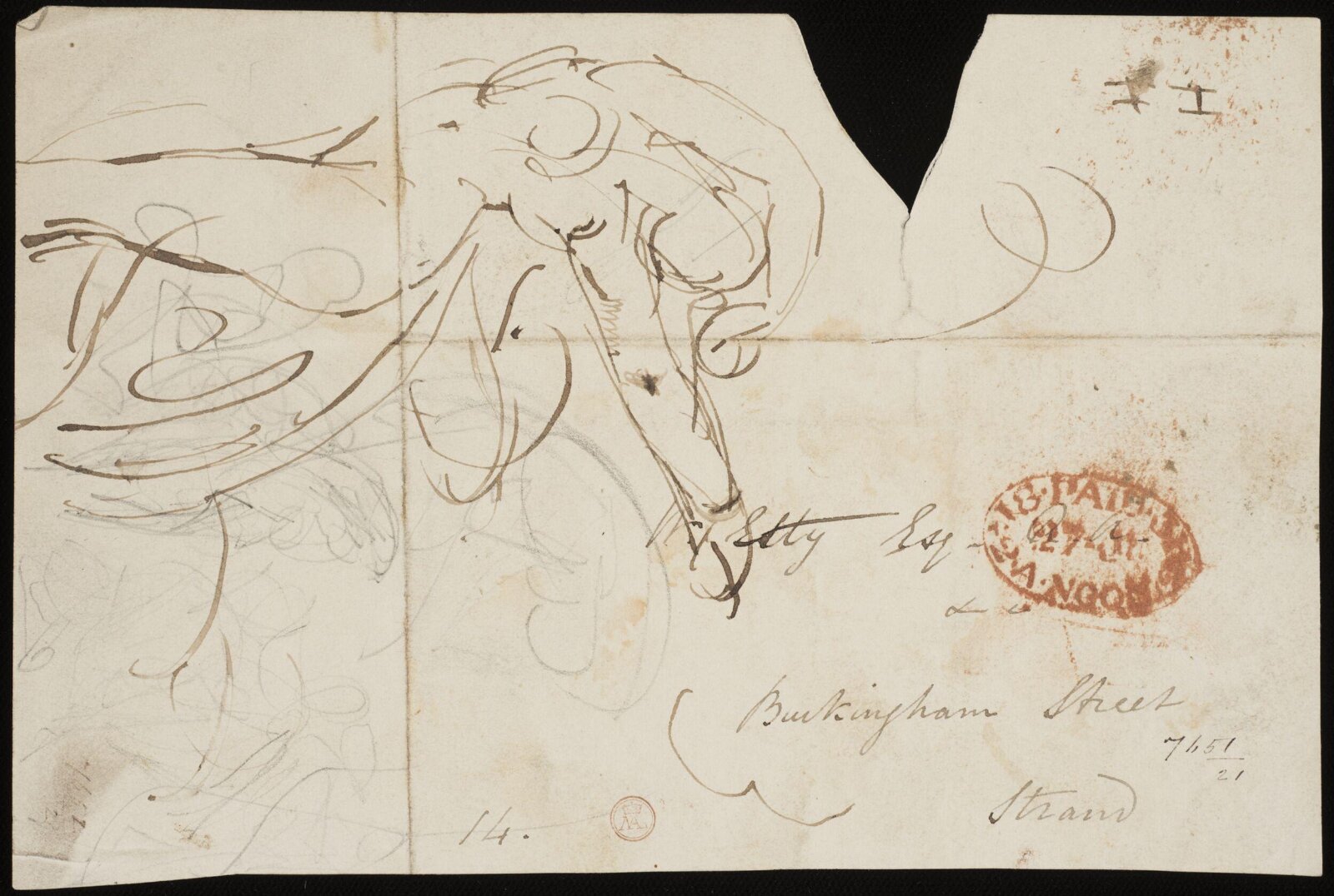 Drawing, William Etty, 1820-45