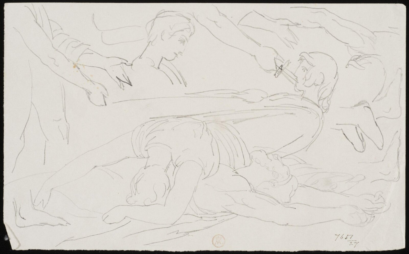 Drawing, William Etty, 1820-45