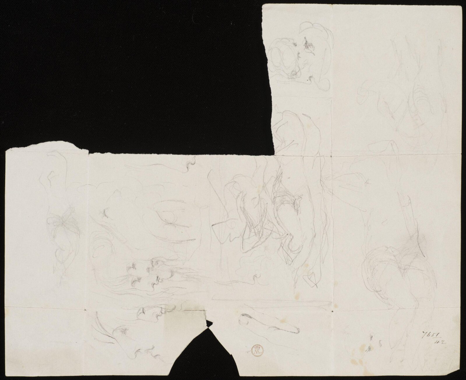 Drawing, William Etty, 1820-45