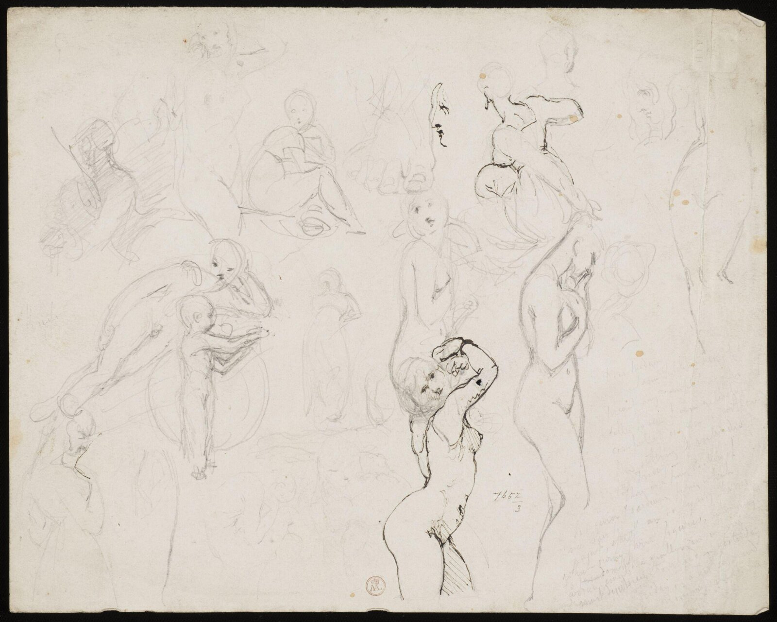 Drawing, William Etty, 1820-45