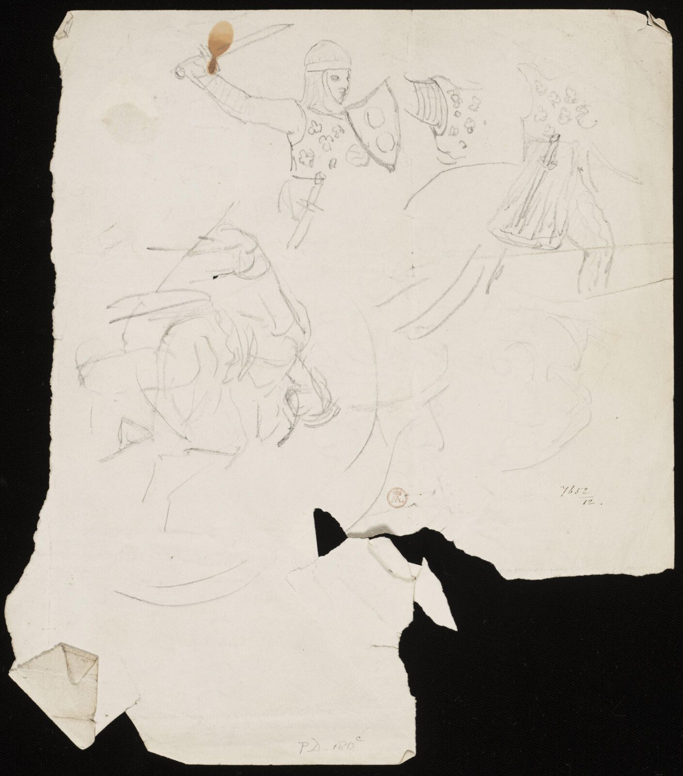 Drawing, William Etty, 1820-45