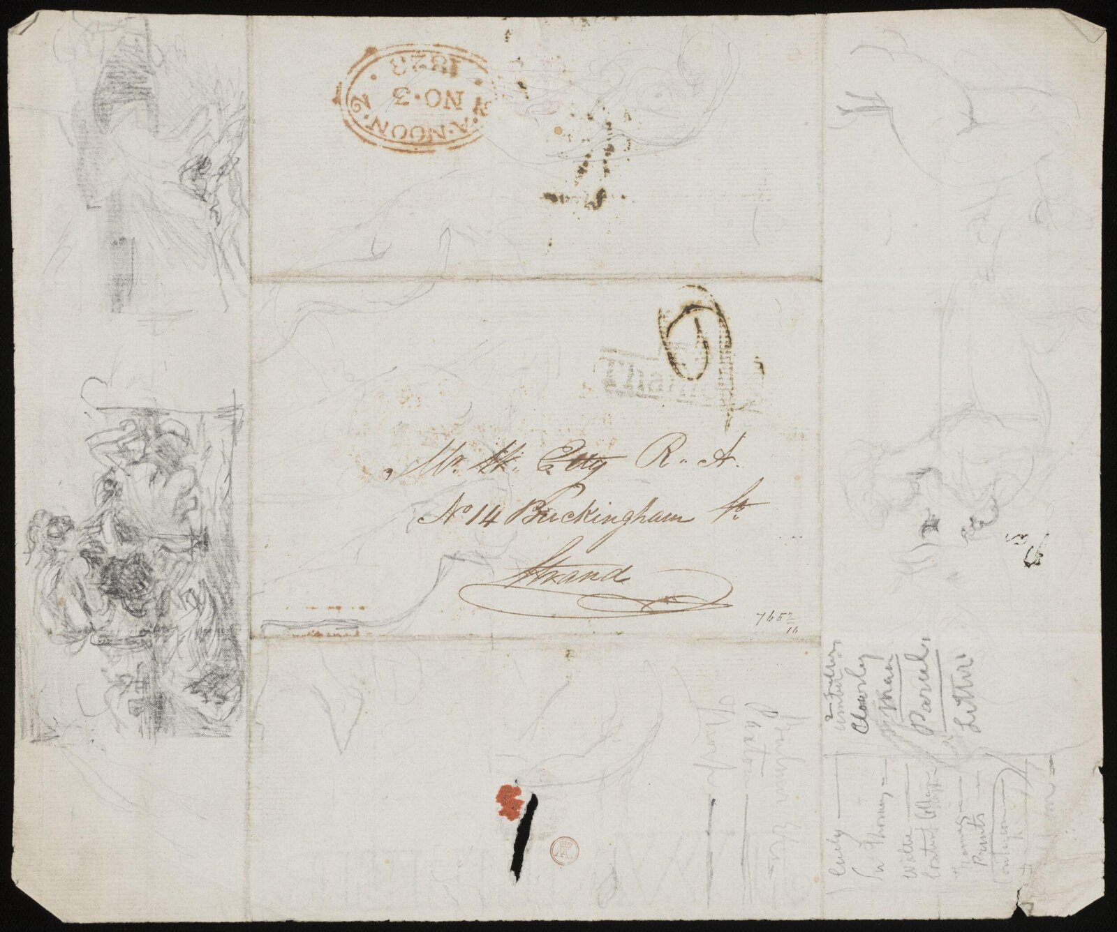 Drawing, William Etty, 1820-45