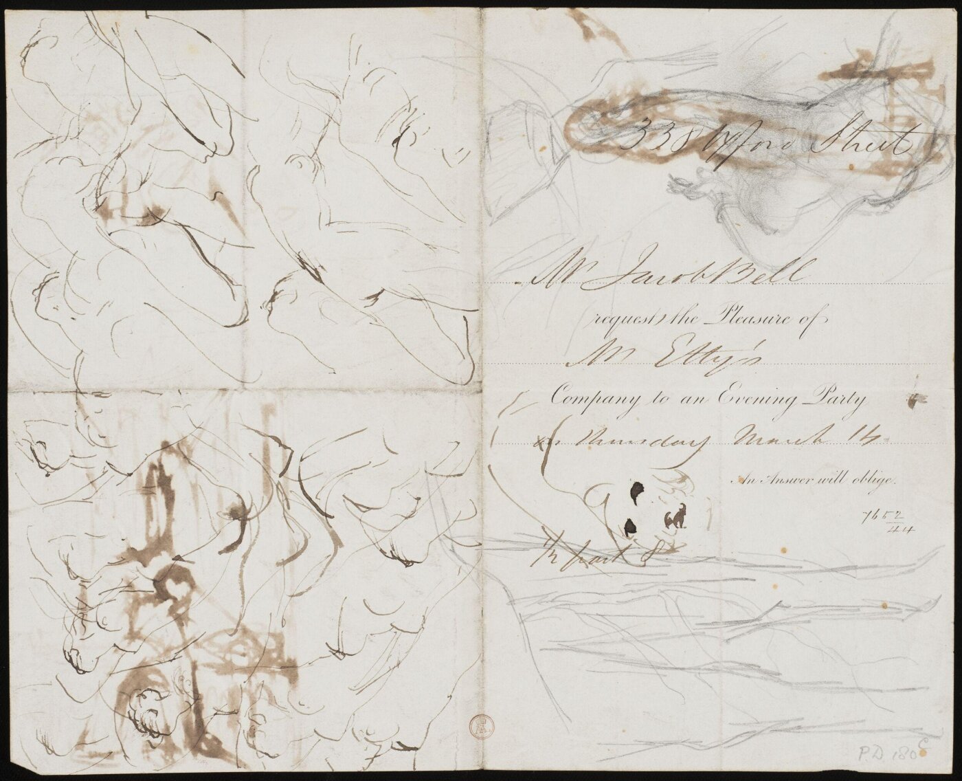 William Etty, Drawing