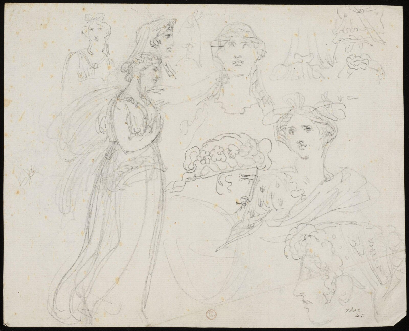 Drawing, William Etty, 1820-45
