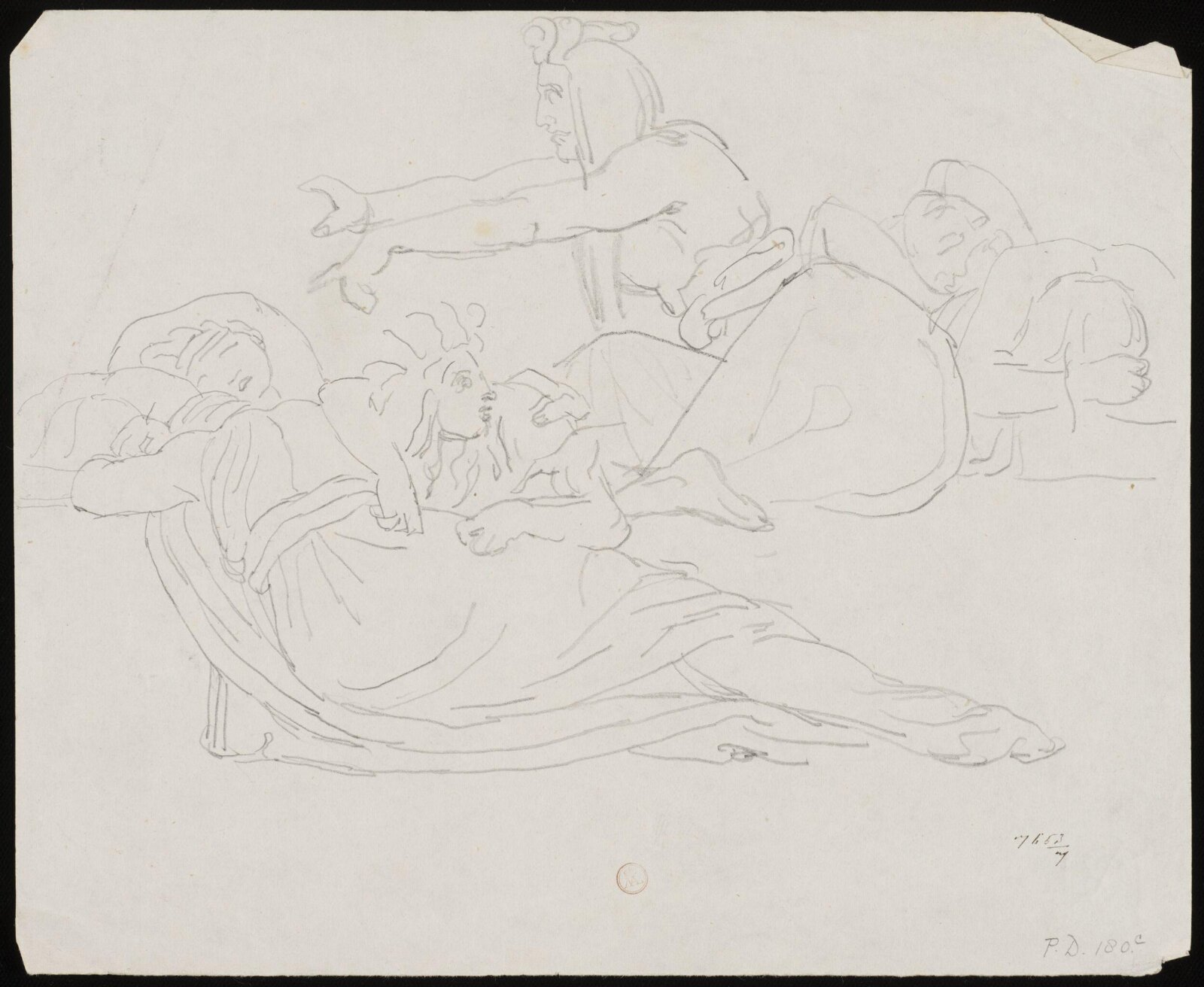 Drawing, William Etty, 1820-45