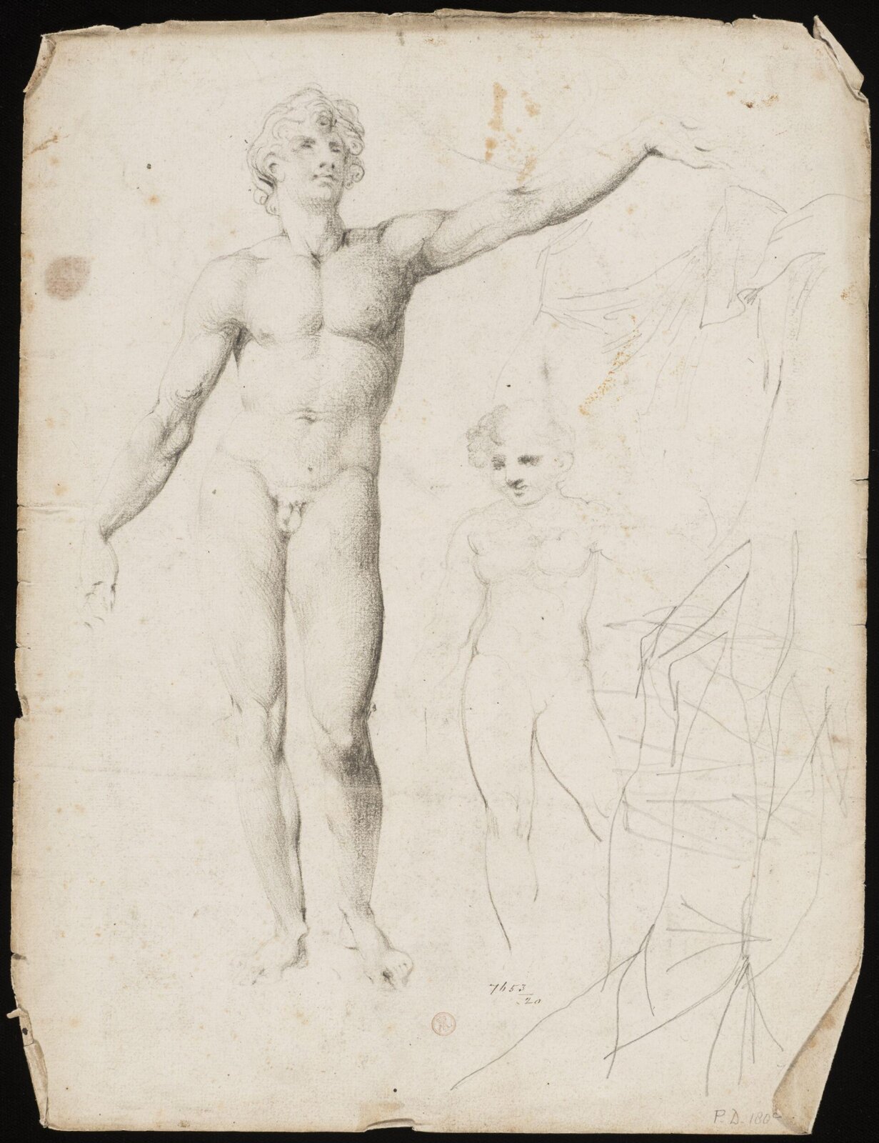 Drawing, William Etty, 1820-45