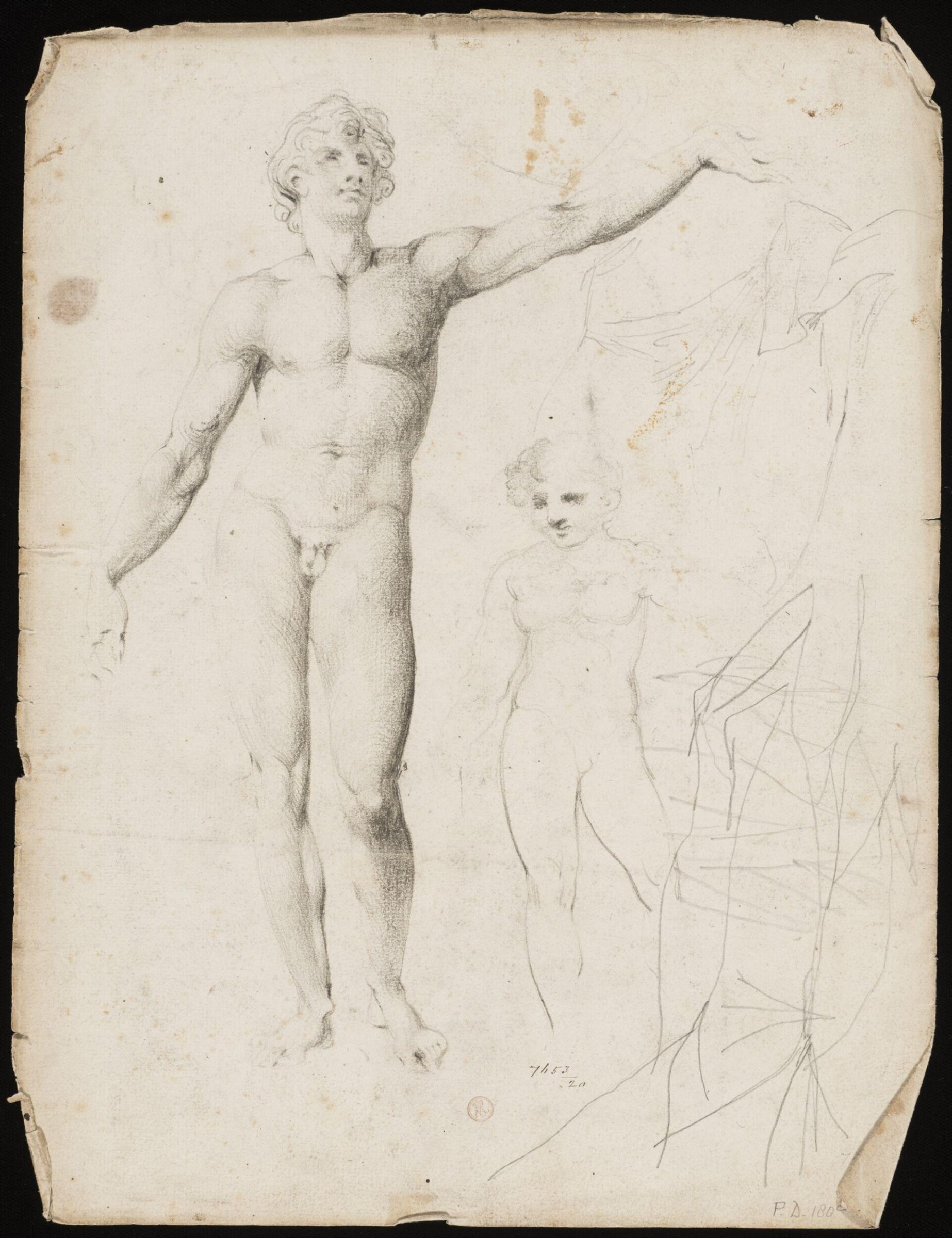 Drawing, William Etty, 1820-45