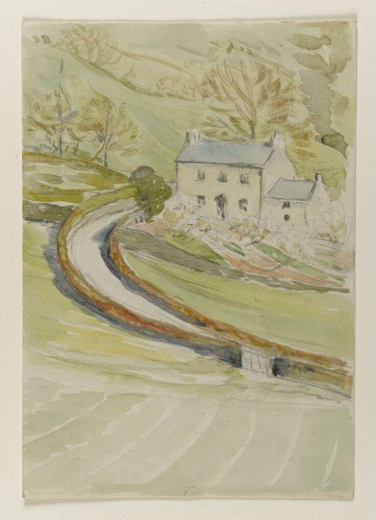 House in a steep-sided valley with a winding road top image