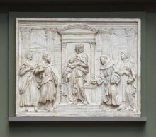 Virgin and child with a female martyr, St James the Great, st Francis and St Catherine of Siena thumbnail 1