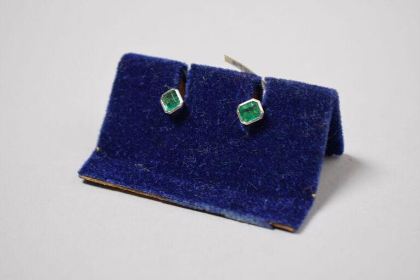 Pair of shirt studs (1930-1950) by Zhao Yong