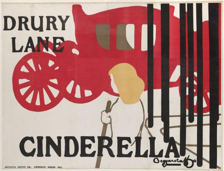 Poster advertising Cinderella, 1895 top image