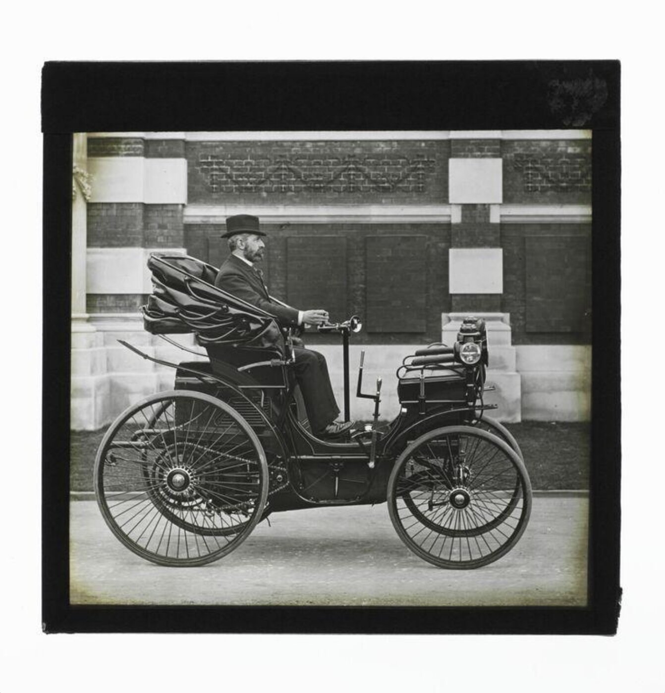 unknown, Sir David Salomons and his Peugeot Type 9