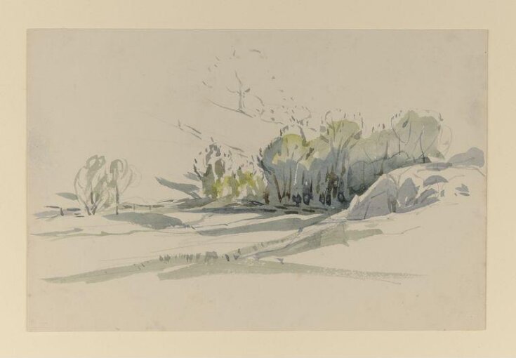 Sketch of meadows and a woodland top image