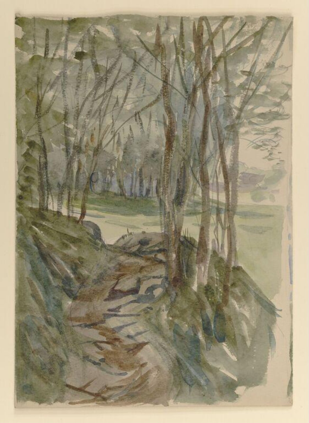 A path through woodland, Beatrix Potter, ca.1900-1913