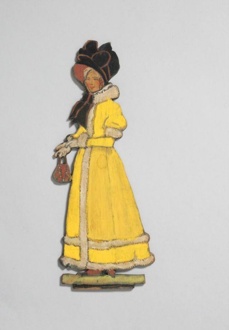 Toy theatre figure of a Regency Woman top image