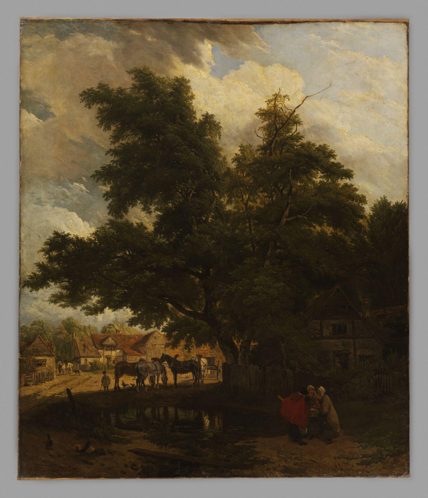 Village gossips, John James Chalon, 1815