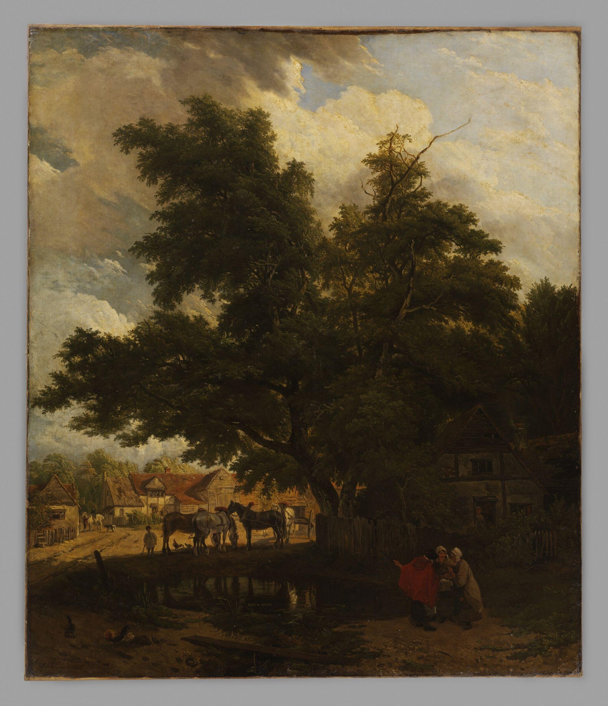 Village gossips, John James Chalon, 1815