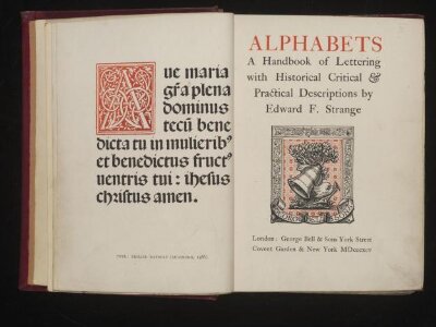 Alphabets, a handbook of lettering