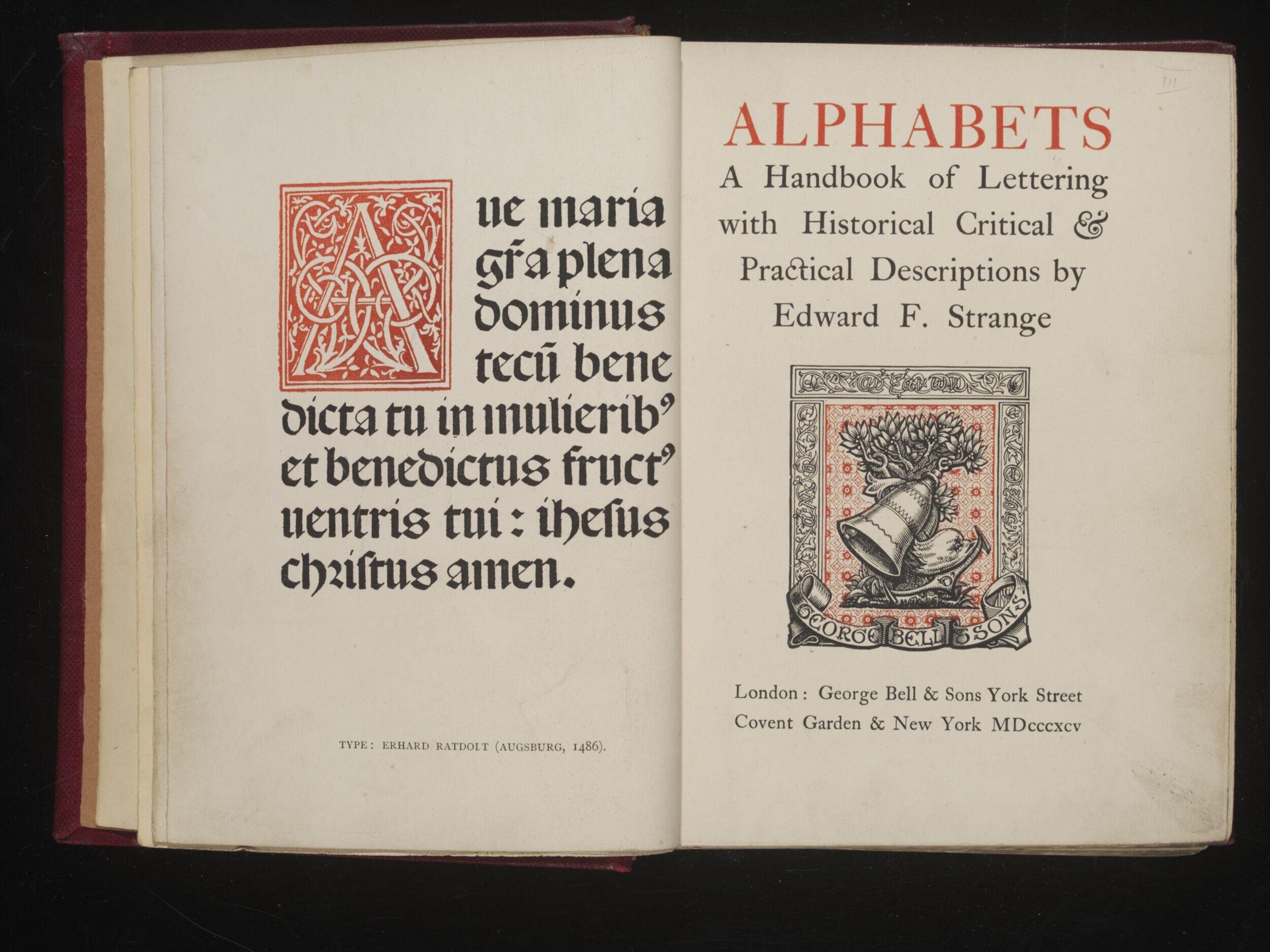 Alphabets, a handbook of lettering