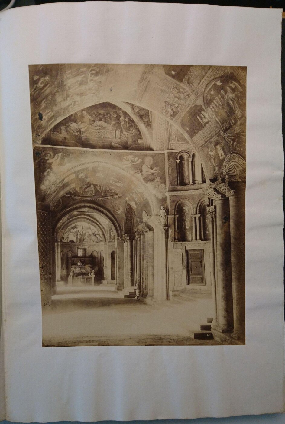 Unknown, St. Mark's Basilica, interior, seen from the Porta dei Forta, Venice, Italy