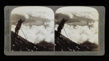 Two Miles Above the Clouds - View from Summit of Fujiyama