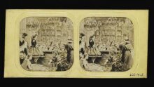 Stereoscopic group scene in box at the theatre thumbnail 1