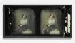 Stereoscopic daguerreotype depicting a portrait of a young woman thumbnail 2
