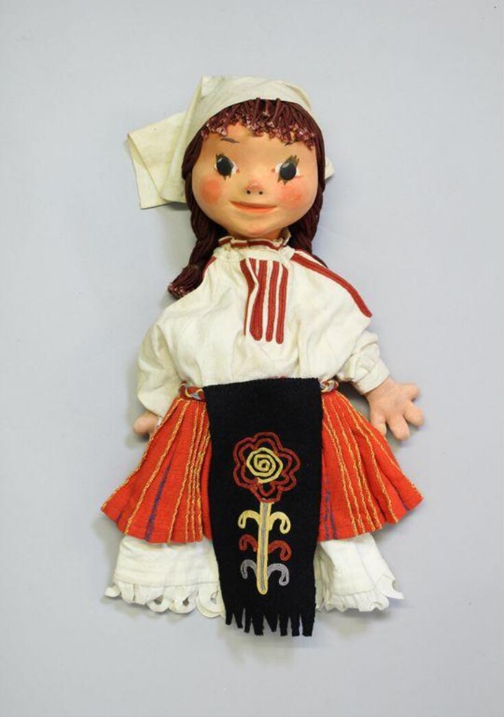 Peasant lady glove puppet top image