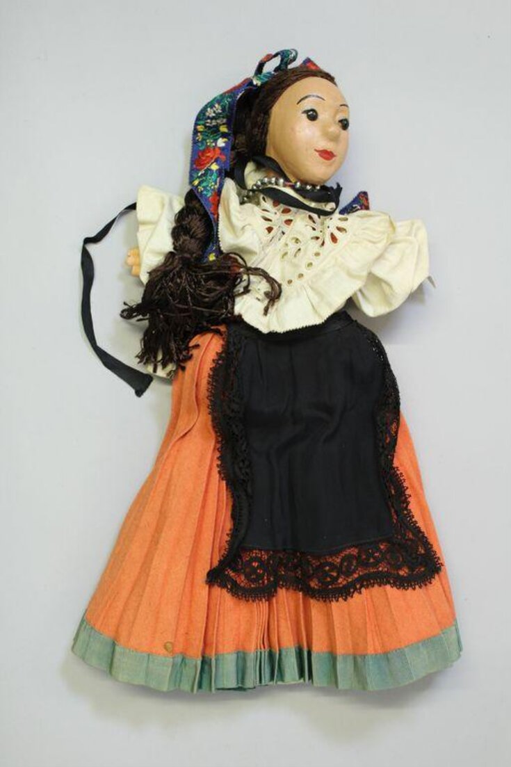 Hungarian peasant lady glove puppet top image