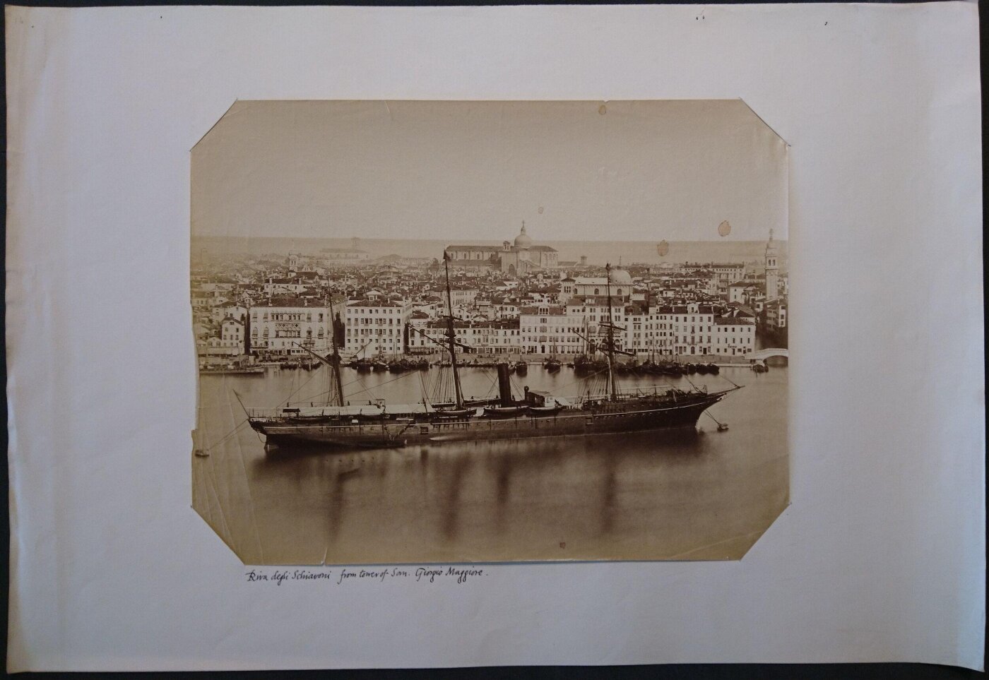 Unknown, Riva degli Schiavoni from the tower of S. Giorgio Maggiore, Venice, Italy