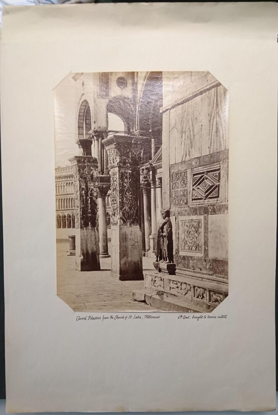 Unknown, South-west corner of St. Mark's Basilica with the porphyry sculpture of the Four Tetrarchs and the carved sixth-century pillars ("Pilastri acritani"), Venice, Italy