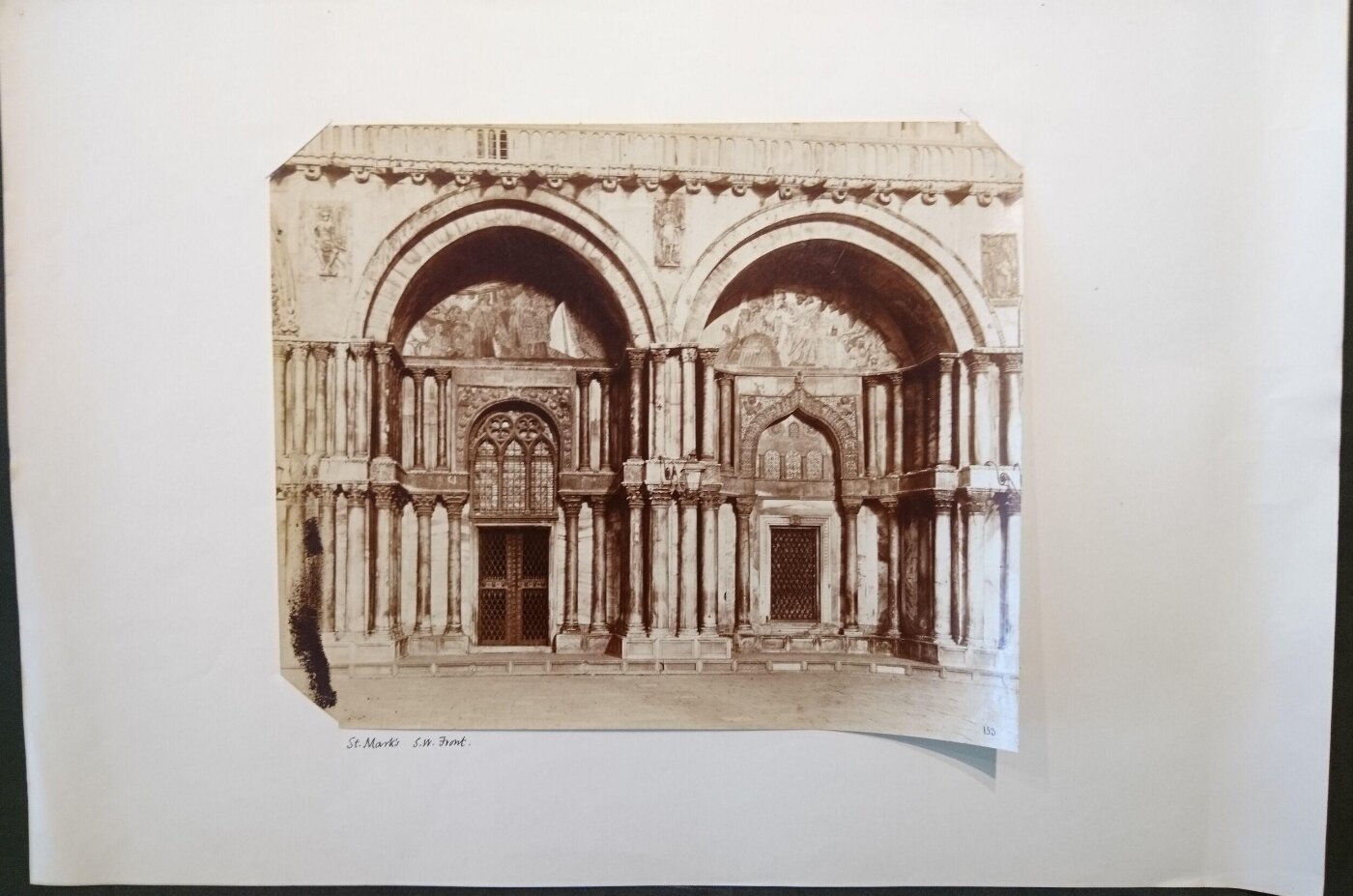 Unknown, St. Mark's Basilica, detail of the West facade showing the fourth and fifth porches, Venice, Italy