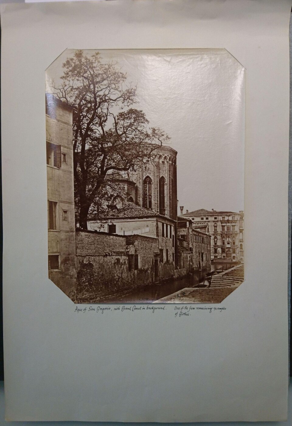 Unknown, San Gregorio, apse, view from the Rio della Salute with the Grand Canal in the background, Venice, Italy