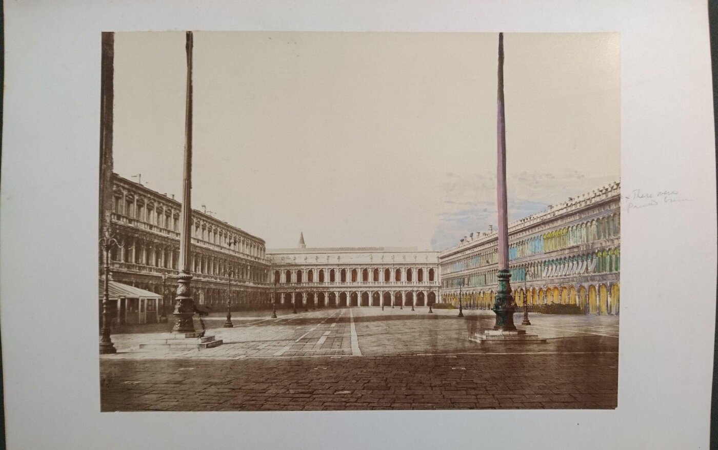 Unknown, Piazza San Marco (three sides), Venice, Italy, with the north wing (Procuratie Vecchie) hand-coloured by John Wharlton Bunney