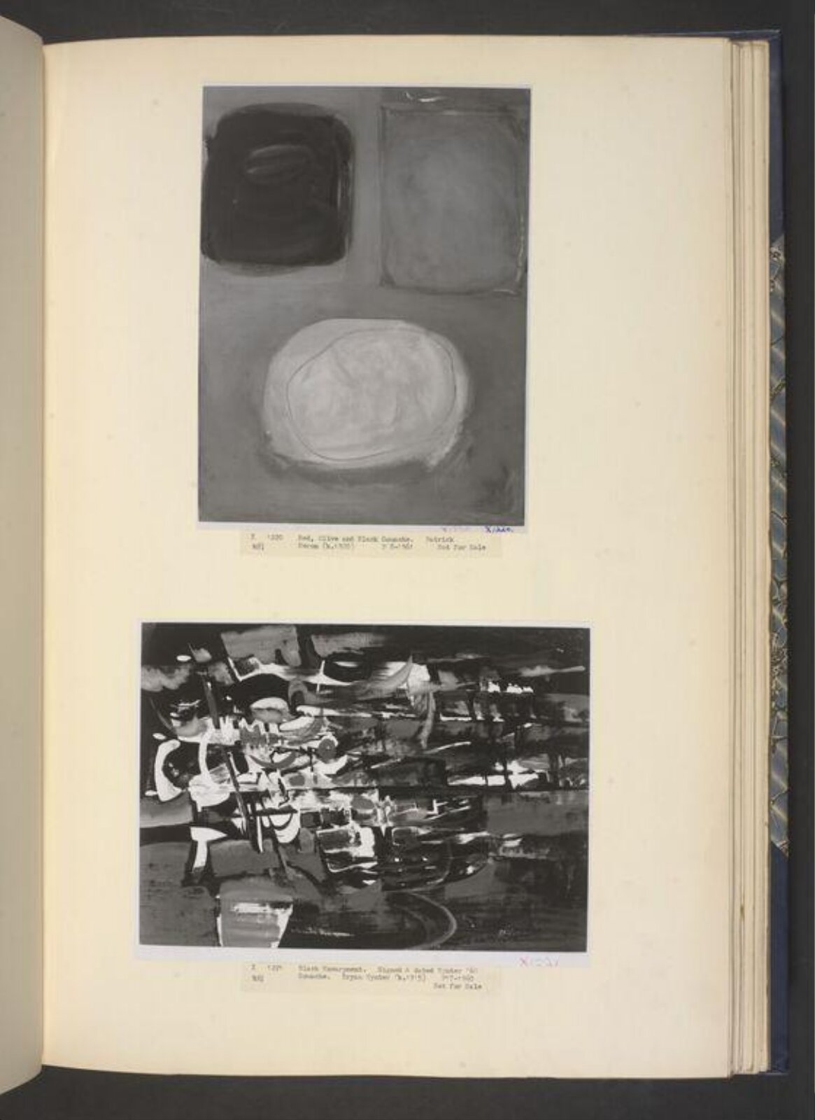 Red, olive and black in plum, Patrick Heron, 1961