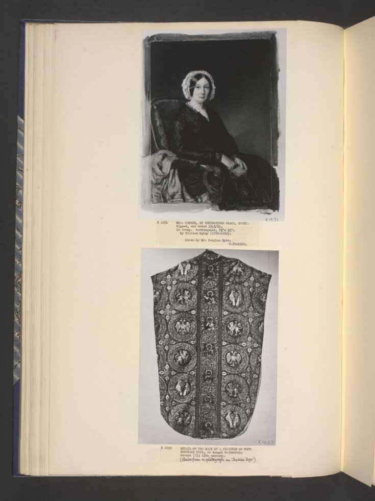 Portrait miniature of Mrs Parker of Springfield Place top image
