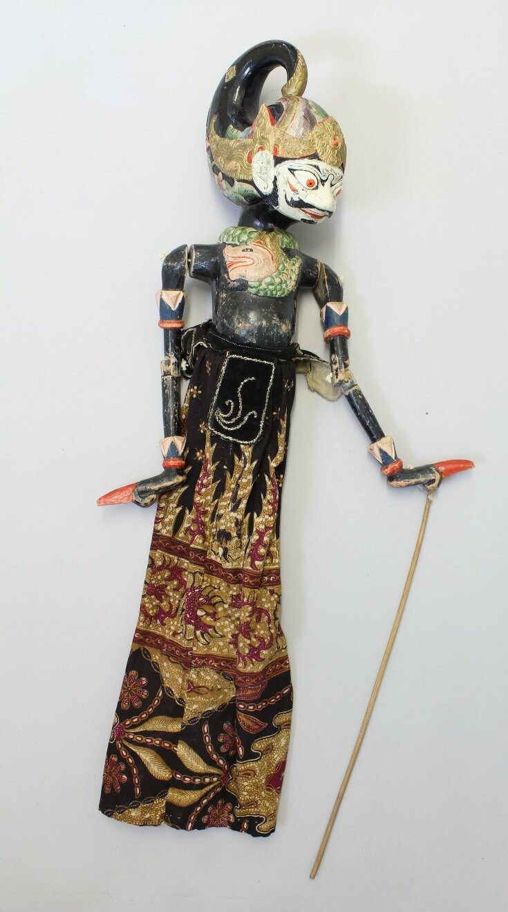 Javanese rod puppet possibly representing Bhima, 19th century top image