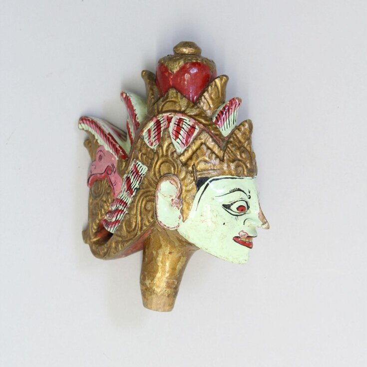 Head of a Javanese rod puppet, 19th century top image