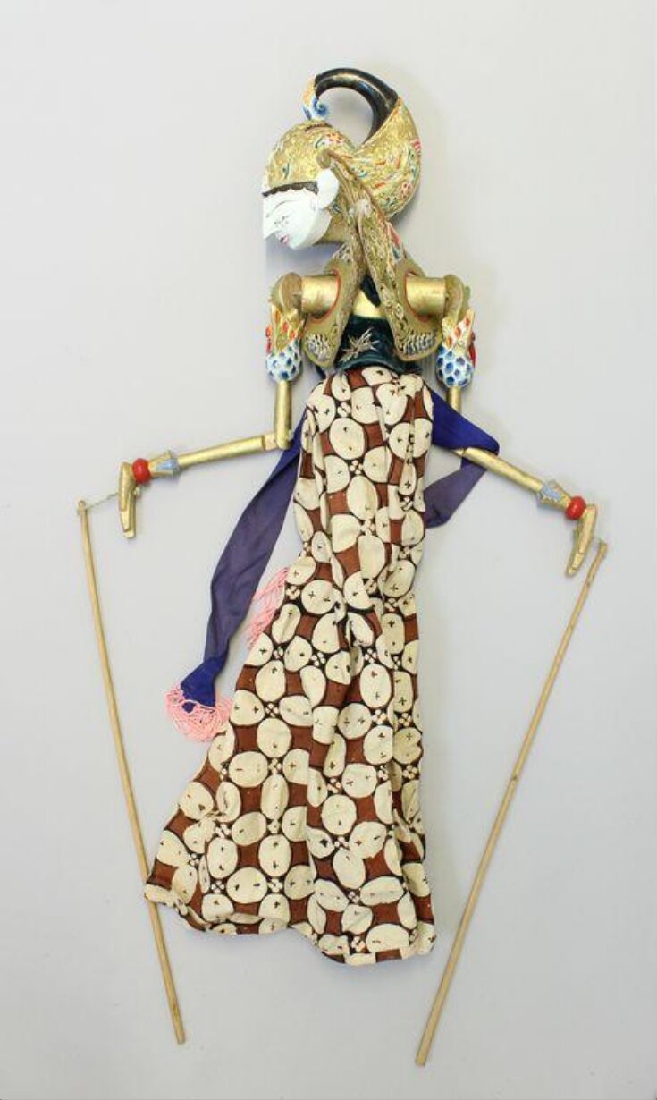 Javanese rod puppet representing Arjuna, 19th century top image