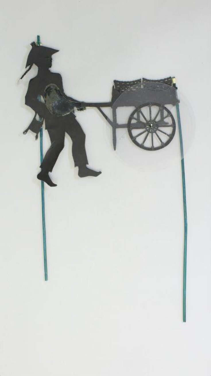 Wang- Su and cart shadow puppet image