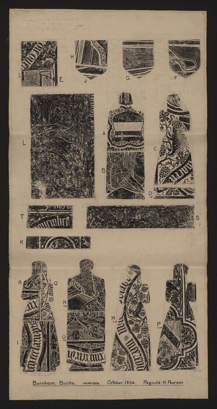 Double-sided brass rubbing  top image