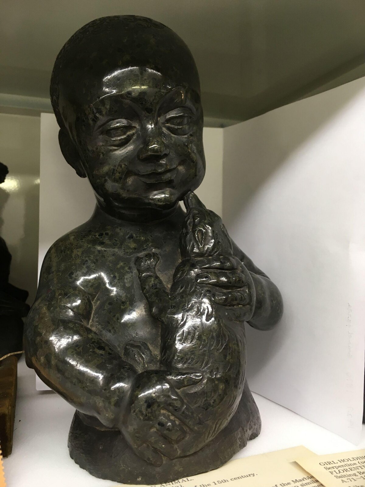 Boy holding an animal, second half of 15th century
