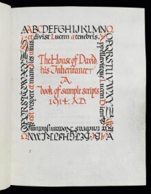The House of David, his inheritance, calligraphy by Edward Johnston thumbnail 1