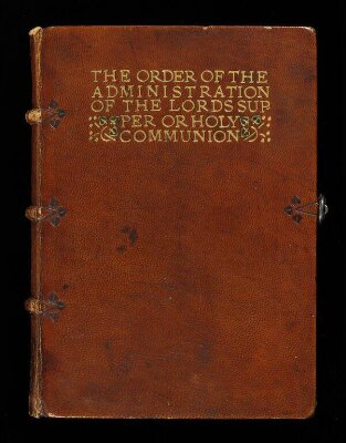The Order of the Administration of the Lord's Supper, calligraphy by Edward Johnston