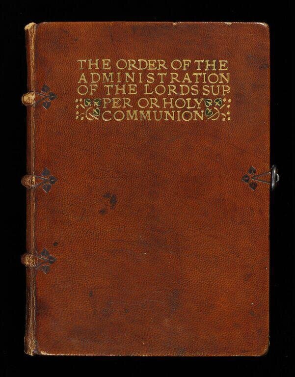 The Order of the Administration of the Lord's Supper, calligraphy by Edward Johnston